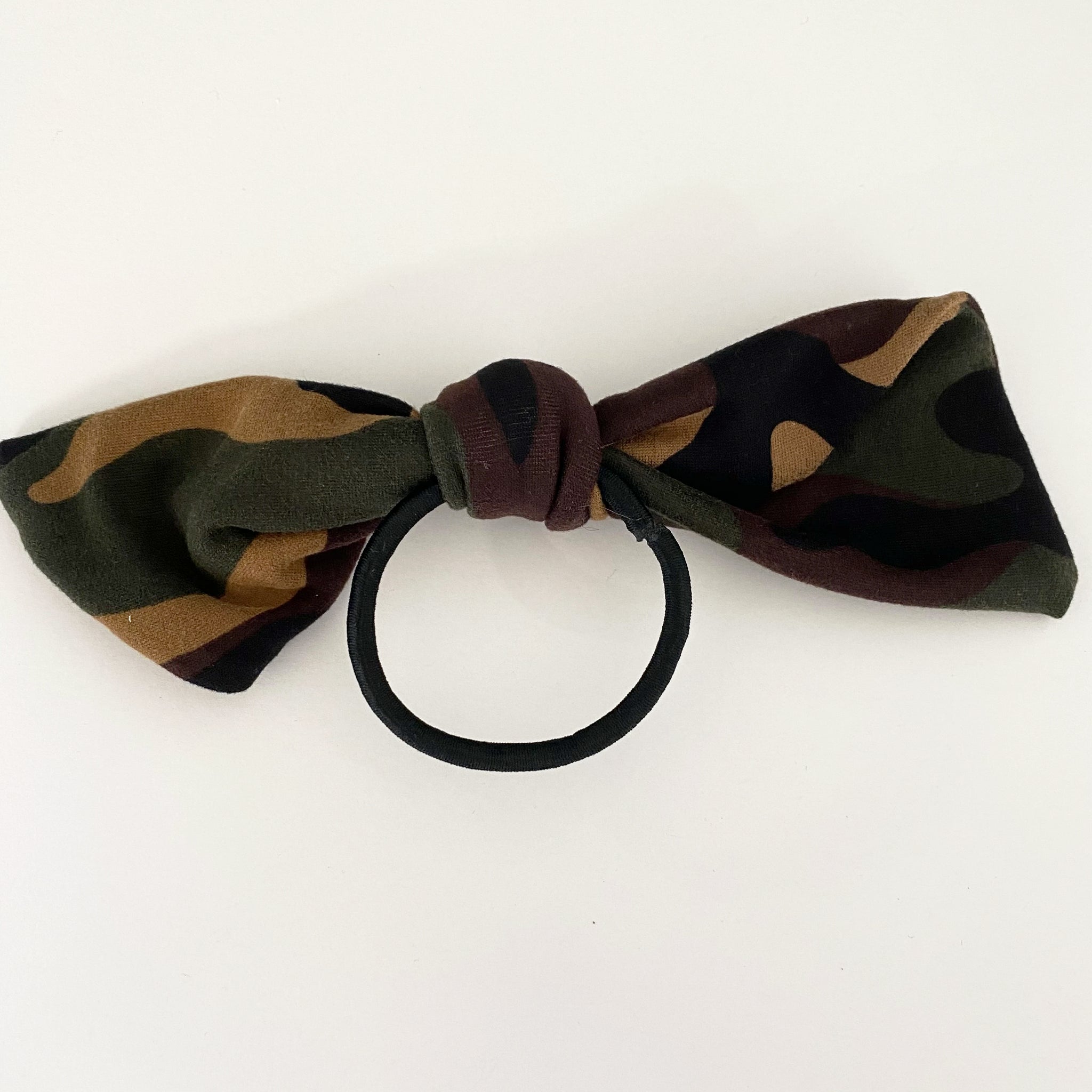 Camo Texas Size Knot Hair Bow for Girls