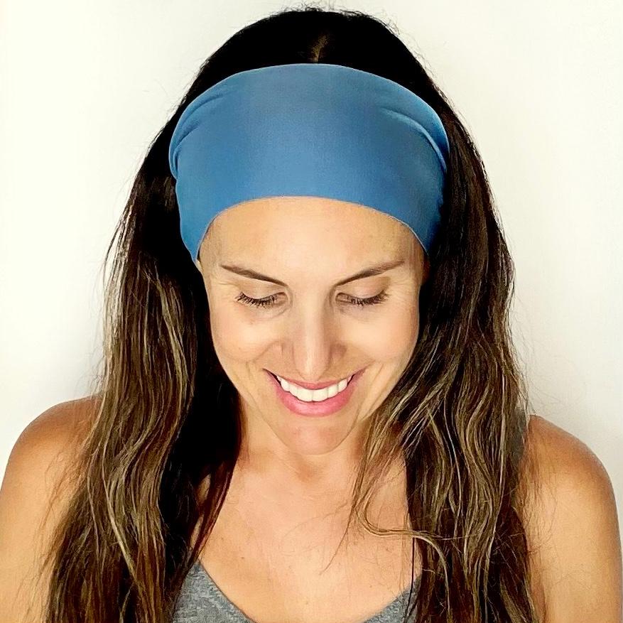 Dusty Blue Workout Headband