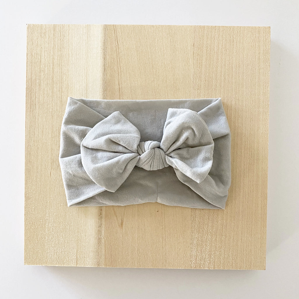 Ash Grey Bow Headband