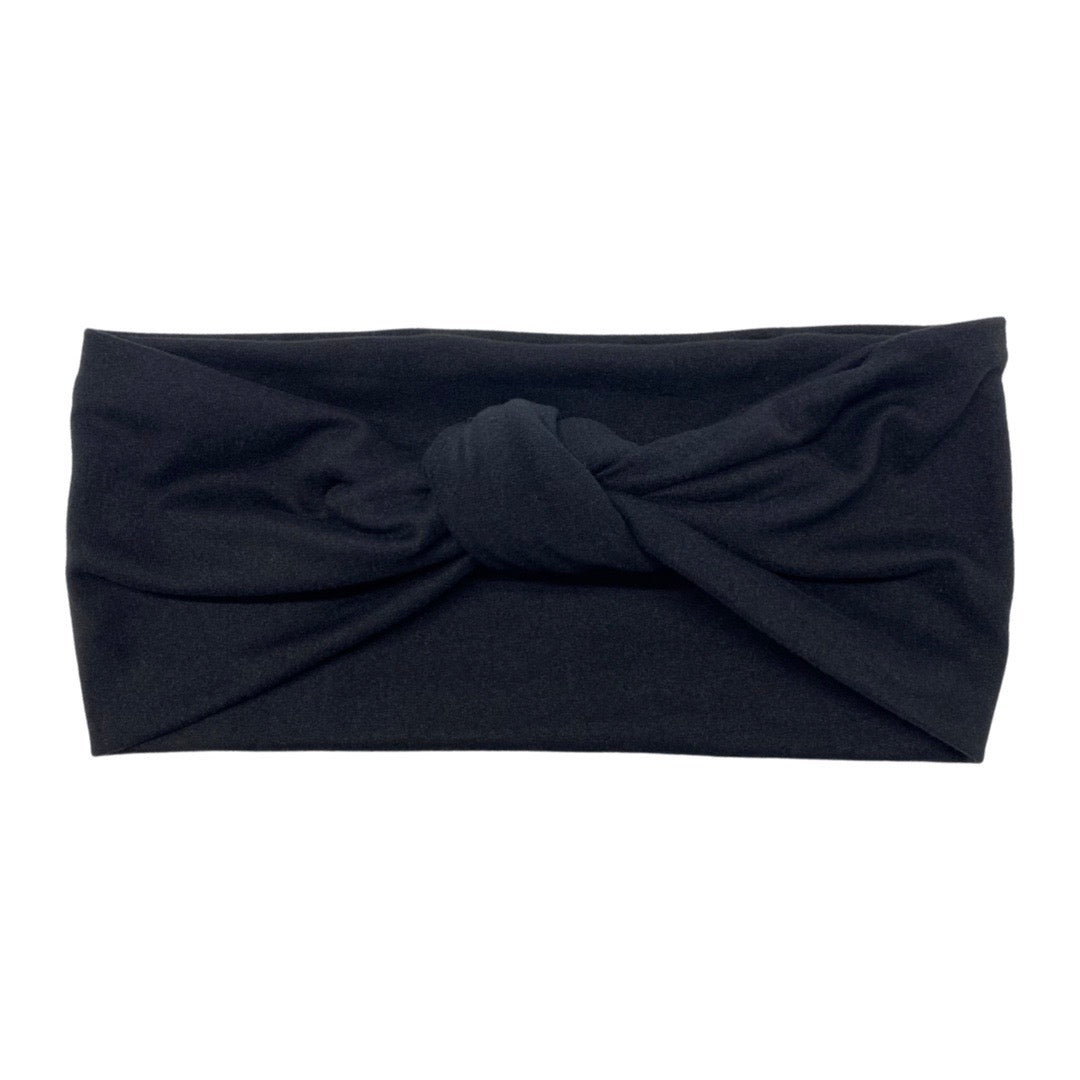 Black Chunky Knot Headband